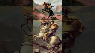 Napoleon Crossing the Alps by JacquesLouis David [upl. by Ihsorih]