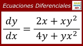 EC DIF POR VARIABLES SEPARABLES  Ejercicio 5 [upl. by Waylen]