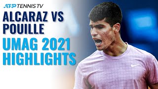 Carlos Alcaraz vs Lucas Pouille  Umag 2021 Highlights [upl. by Demmahum]