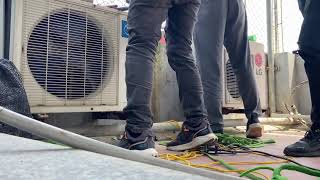 repair and replace old air conditioner [upl. by Cindie739]