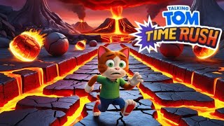 Talking Tom Time Rush Lava World New Gameplay Talking Tom Gold 2 Game [upl. by Alletse284]