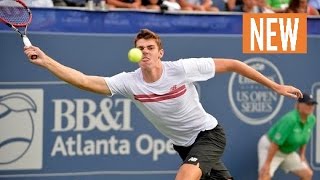 Reilly Opelka vs Edward Corrie Highlights CHAMPAIGN 2016 grigor dimitrov backhand [upl. by Adela]