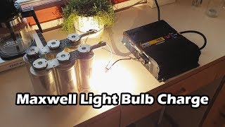 Kondensaattorin Lataus 500F Maxwell UltraCapacitor Light Bulb Charge Method ENG Subtitles [upl. by Odlamur]