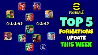 Top 5 New Formations Update In eFootball 2023  4114 Formation Available 🤔 [upl. by Reginauld325]