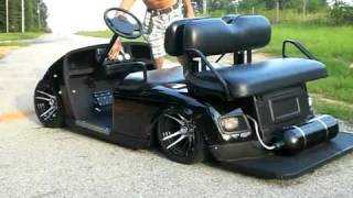 YouTube air bagged golf cart [upl. by Enyedy]