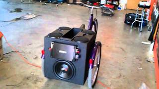 Three wheeled bicycle with custom stereo system [upl. by Bodwell]