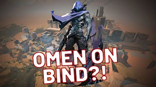 How to Play Omen on Bind  Rise Poised Valorant Vod Review [upl. by Benildas]