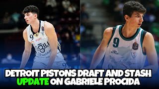 Detroit Pistons draft and stash Gabriele Procida will spend another season over in Europe [upl. by Euqnomod]