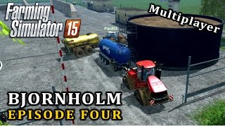 Lets Play Farming Simulator 15  Multiplayer Bjornholm 4 [upl. by Ahsekar]