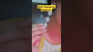 Quick And Simple Earrings Tutorial For Begginers  DIY Studs Earrings  Easy tutorial for Newbies [upl. by Panthia99]