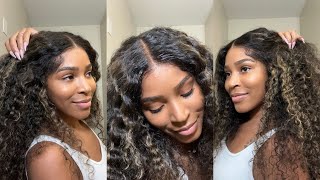 MOST NATURAL CURLY HAIR  EASY INSTALL  HERMOSA HAIR [upl. by Valente]