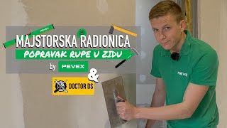 Uradi sam  Krpanje rupe u zidu  Majstorska Radionica by Pevex [upl. by Zack]