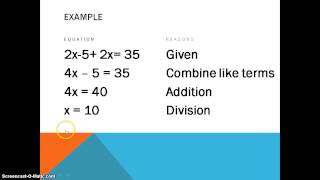 26 Algebraic Proofs [upl. by Haelhsa]