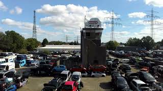 Überflug bei Kiesow den größten Schrottplatz in Deutschland am 14092024 scrapyard kiesow drone [upl. by Bartholemy]