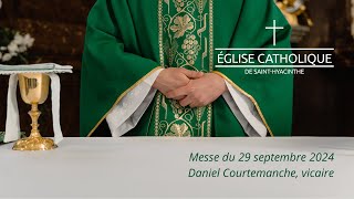 Messe du 29 Septembre présidée par labbé Daniel Courtemanche [upl. by Anaira]