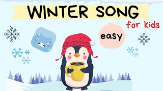 WINTER song for children  English and Preschool students  Easy vocabulary [upl. by Terpstra973]