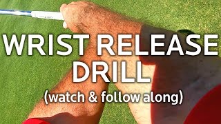 Golf Wrist Release Drill for More Clubhead Speed [upl. by Nedrud]