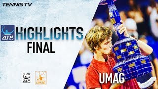 Rublev Beats Lorenzi Umag 2017 Final Highlights [upl. by Gamal]