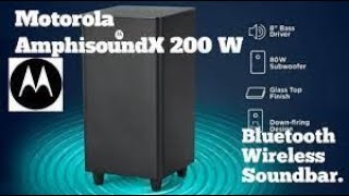 Motorola AmphisoundX 200W 51 Wireless Soundbar with wireless Speaker under 15K unboxingtechyusuf [upl. by Mixie]