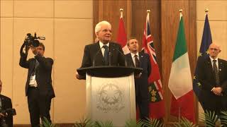 Sergio Mattarella in Canada con la comunità calabrese [upl. by Iramat]