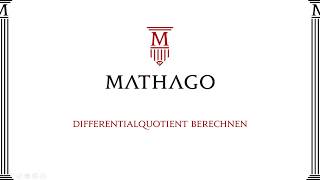 Differentialquotient berechnen Mathago [upl. by Assirim]