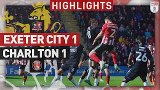 HIGHLIGHTS Exeter City 1 Charlton Athletic 1 29324 EFL Sky Bet League One [upl. by Ayojal818]