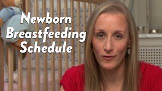 Newborn Breastfeeding Schedule  CloudMom [upl. by Aenneea]