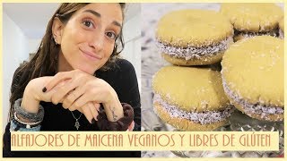 ALFAJORES DE MAICENA VEGANOS Y SIN GLUTEN [upl. by Ayardna686]