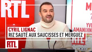 Cyril Lignac  riz sauté aux saucisses et merguez [upl. by Ahsikal576]