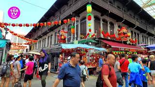 新加坡牛车水年货市场 Singapore Chinese New Year Festive Street Bazaar [upl. by Llesirg7]