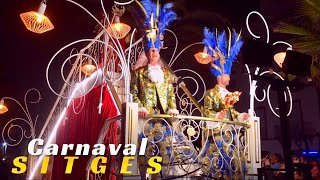 Carnaval de Sitges 2023 Parade Part 2Rua de la Disbauxa  Barcelona Carnival [upl. by Anatlus]