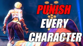 How to Punish 2 MOVES from EVERY Character in SF6 [upl. by Barmen960]