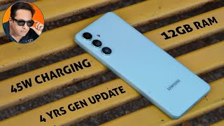 Samsung Galaxy M55 Unboxing and review  12GB RAM 45W Charging [upl. by Del677]