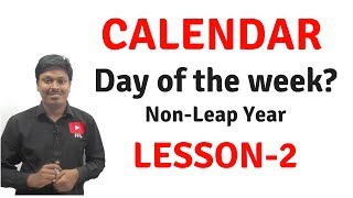 CalendarReasoningDay of the WeekNonLeap Year Lesson2 [upl. by Iniffit]