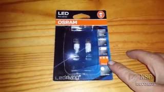 OSRAM LED Premium Retrofit Cool White W21X95D W5W 6000k Test ByNSC [upl. by Enyluqcaj930]