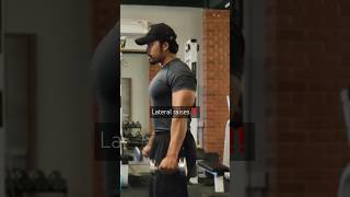 Lateral raise✅️ gymshorts bodybuilding fitness youtube [upl. by Asseniv]