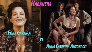 Bizet Carmen Lamour est un oiseau rebelle Habanera Elina Garanca vs Anna Caterina Antonacci FHD [upl. by Cirdek]