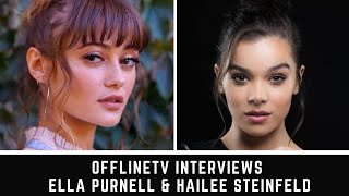 Offlinetv interviews Ella Purnell amp Hailee Steinfeld at Arcane Premiere [upl. by Ornas]