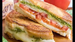 Sara Lee Parmesan Crusted Caprese Grilled Cheese [upl. by Thury]