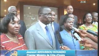 Visite de courtoisie des ministres issus du PDCI au Président henri Konan Bedié [upl. by Almat832]