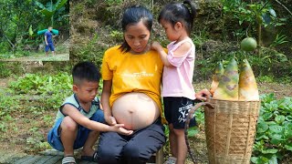 Kind neighbors Single mother harvests bamboo shoots to sell neighbors help repair the chicken coop [upl. by Chae]