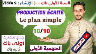 Production écrite  le plan simple [upl. by Carrelli]