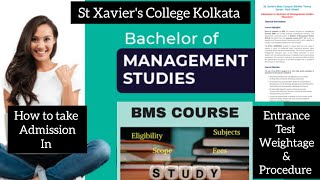 St Xaviers College Kolkata BMS Admission Process Selection Process Entrance Fees Elegibility [upl. by Swinton245]