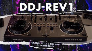 DDJREV1 Official walkthrough Pioneer DJ Scratch style 2channel DJ controller [upl. by Atworth492]