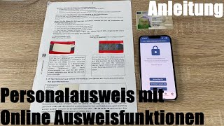 Personalausweis mit Online Ausweisfunktionen freischalten einrichten auslesen amp benutzen Anleitung [upl. by Neelya]