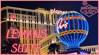 Paris Hotel Las Vegas  Lemans Suite Room Tour [upl. by Nosydam906]