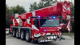 Einsatzfahrten und Taufe des neuen FwK der Berufsfeuerwehr Frankfurt am Main Wache 30 [upl. by Gniliem]