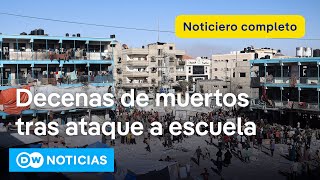 🔴DW Noticias del 12 de septiembre Bombas israelíes golpean una escuela en Gaza Noticiero completo [upl. by Meuse]