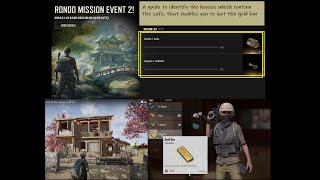 PUBG Rondo Mission Event Open safe loot one gold bar [upl. by Ivers]