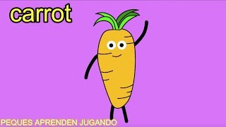 Los vegetales en inglés Video para aprender verduras en inglés para niños PequesAprendenJugando [upl. by Rehpoitsirhc]